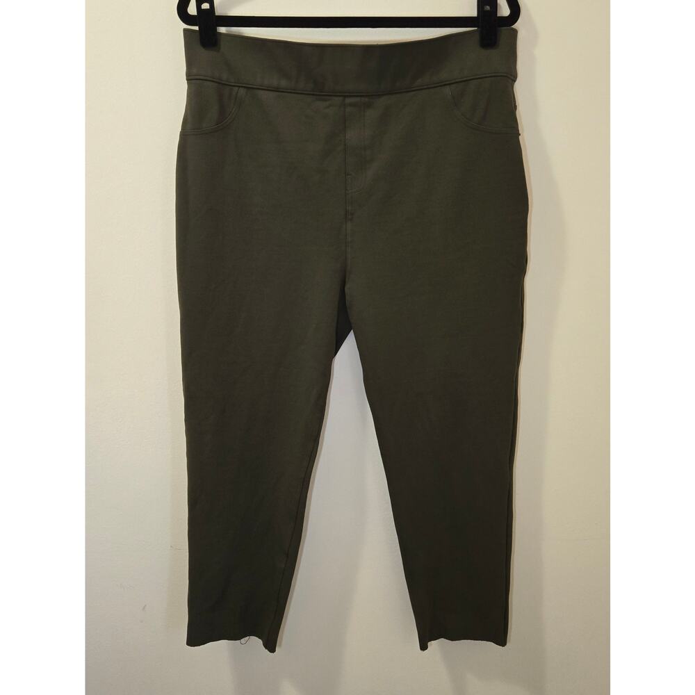 SPANX‎ Ponte Ankle Leggings in Olive Green 2X